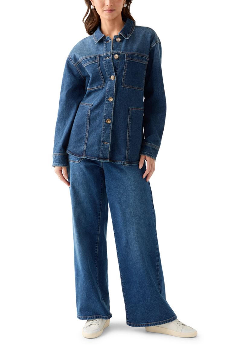 Petite Denim Shacket
