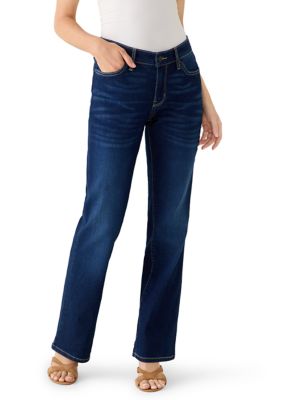 Wonderly Women's Petite Mid Rise Bootcut Jeans, 6P