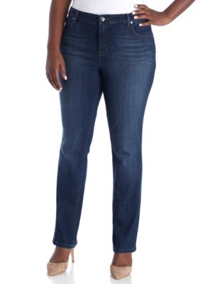 New Directions® Plus Size Straight Jeans | belk