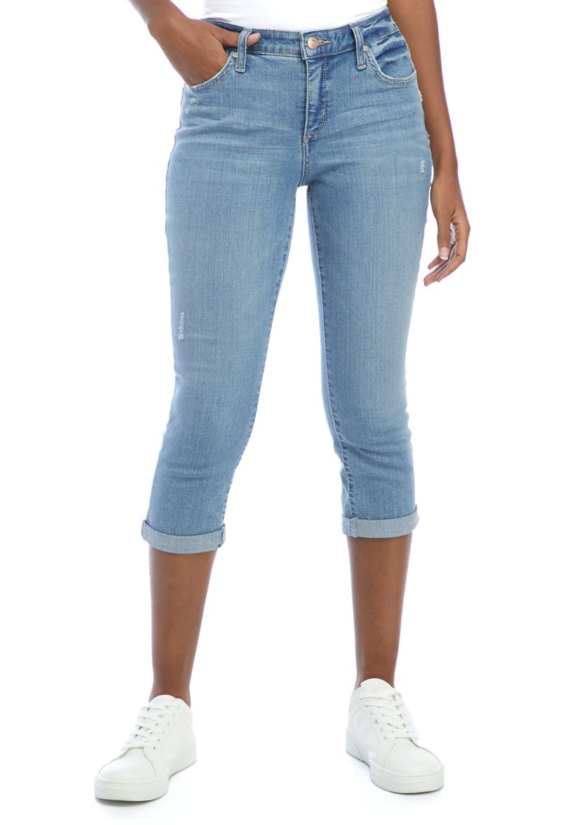Womens Skinny Cropped Jeans 