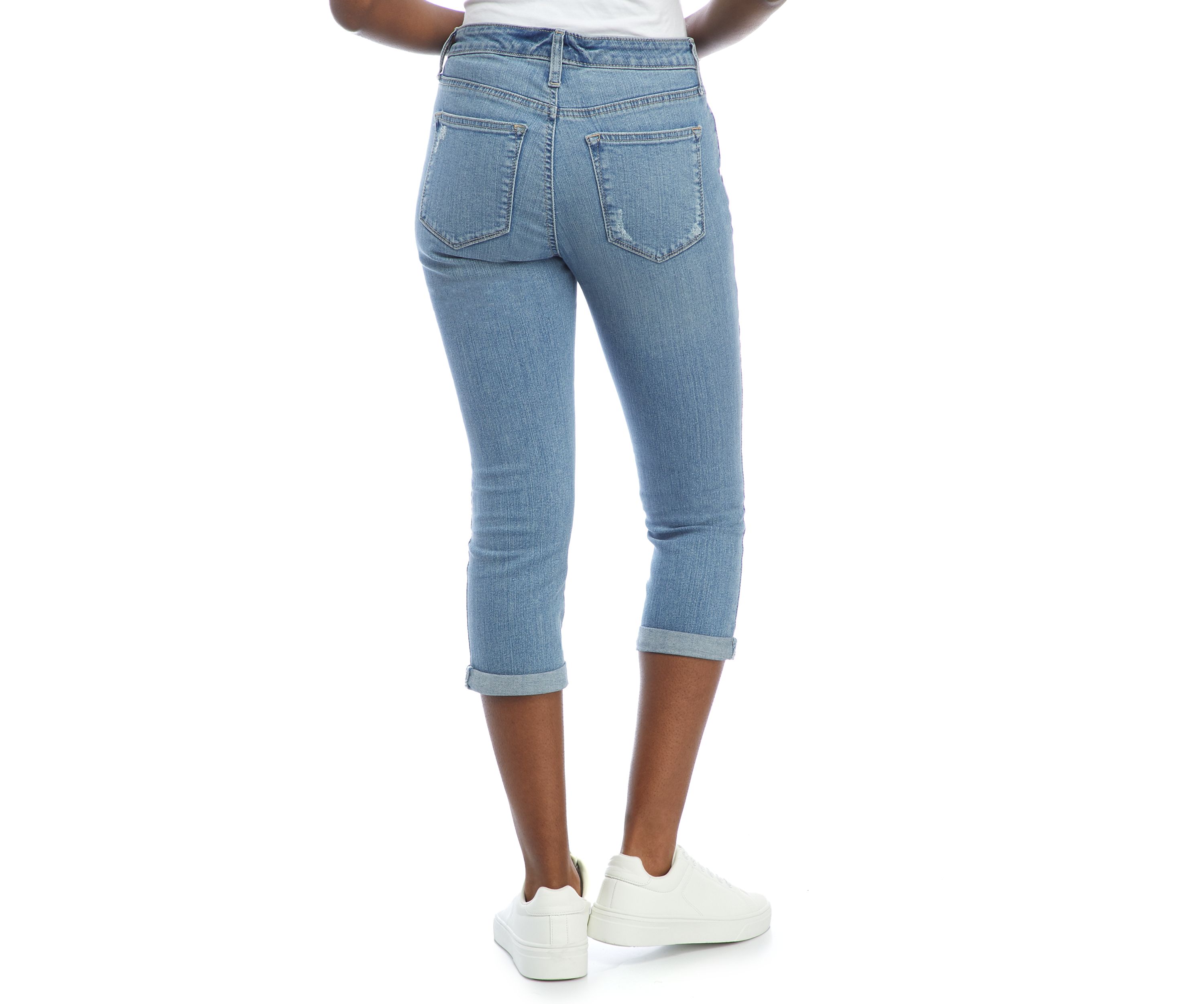 Womens Skinny Cropped Jeans 