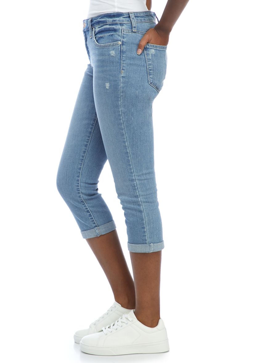 Womens Skinny Cropped Jeans 