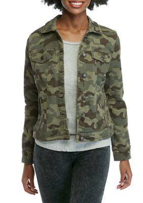 New Directions® Women's Camouflage Jean Jacket | belk