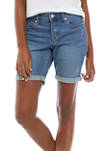 Petite 9 Inch Bermuda Shorts