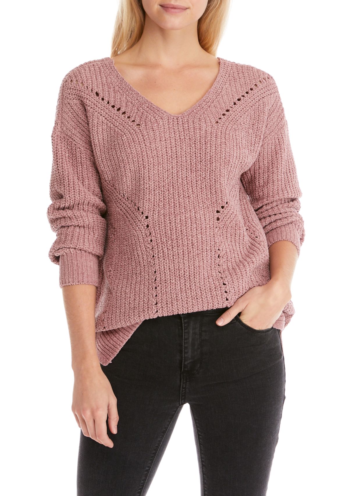 Juniors X-Back Chenille Tunic