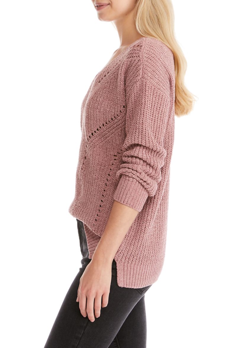 Juniors X-Back Chenille Tunic