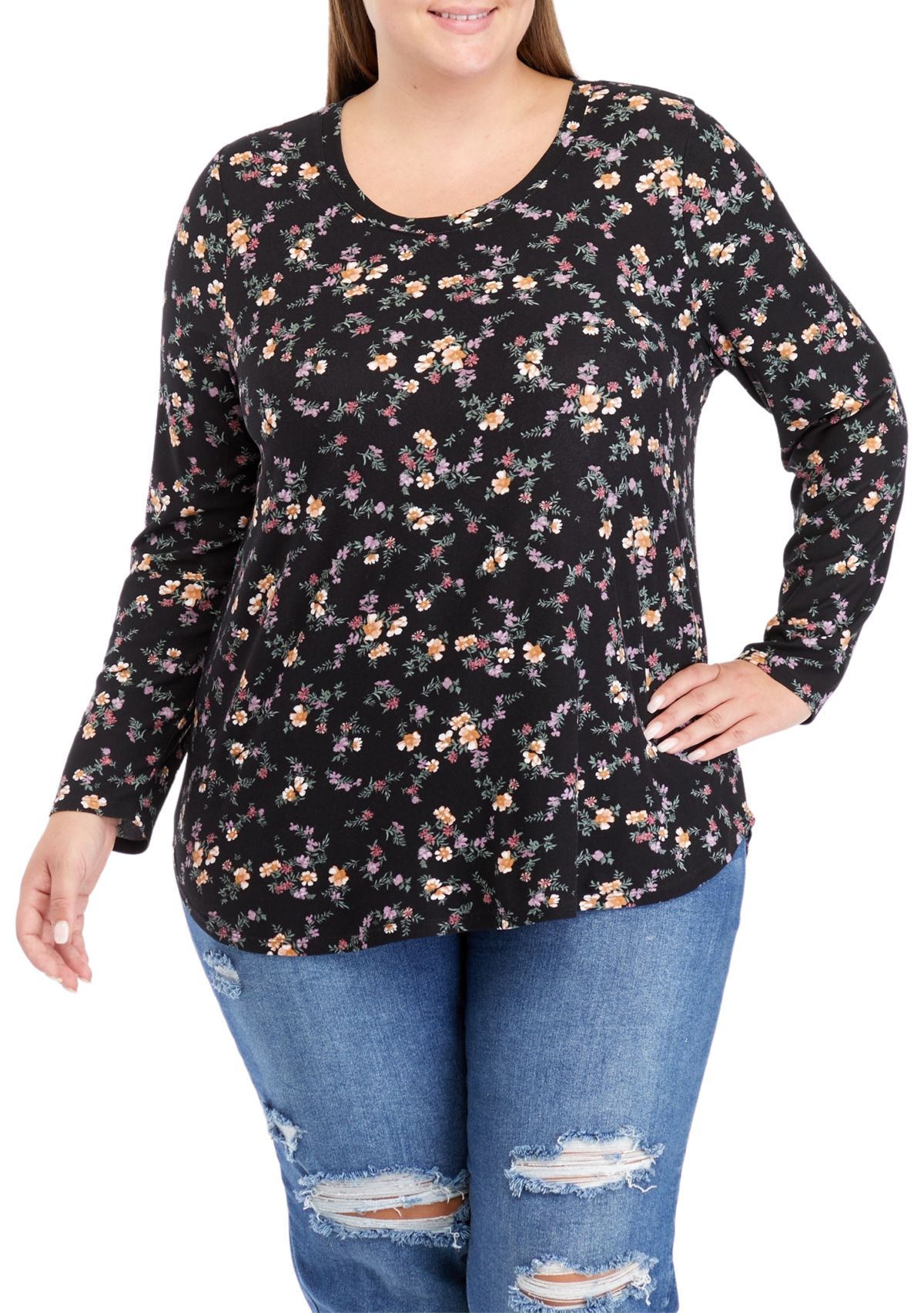 Plus Size Long Sleeve Yummy T-Shirt