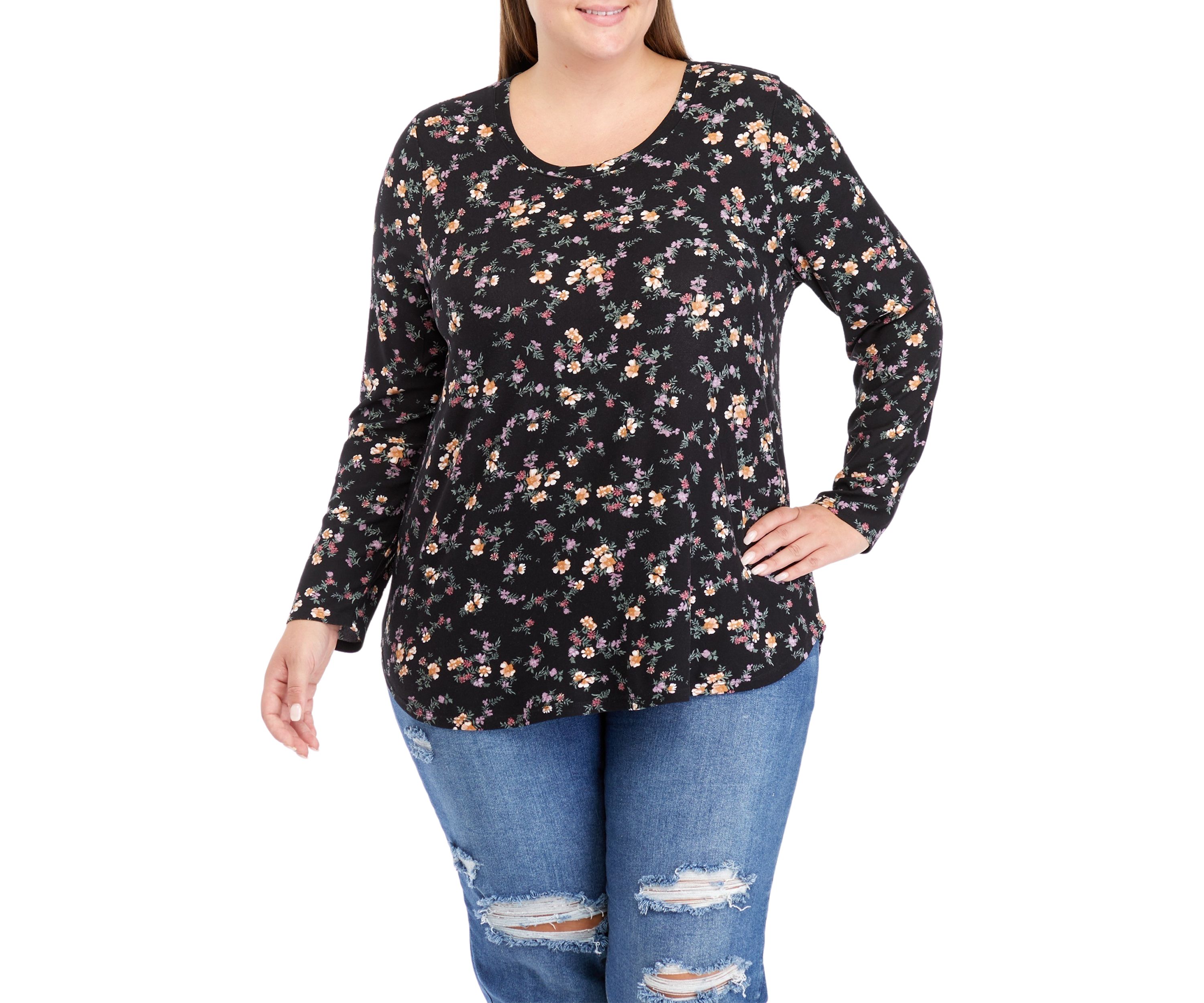 Plus Size Long Sleeve Yummy T-Shirt