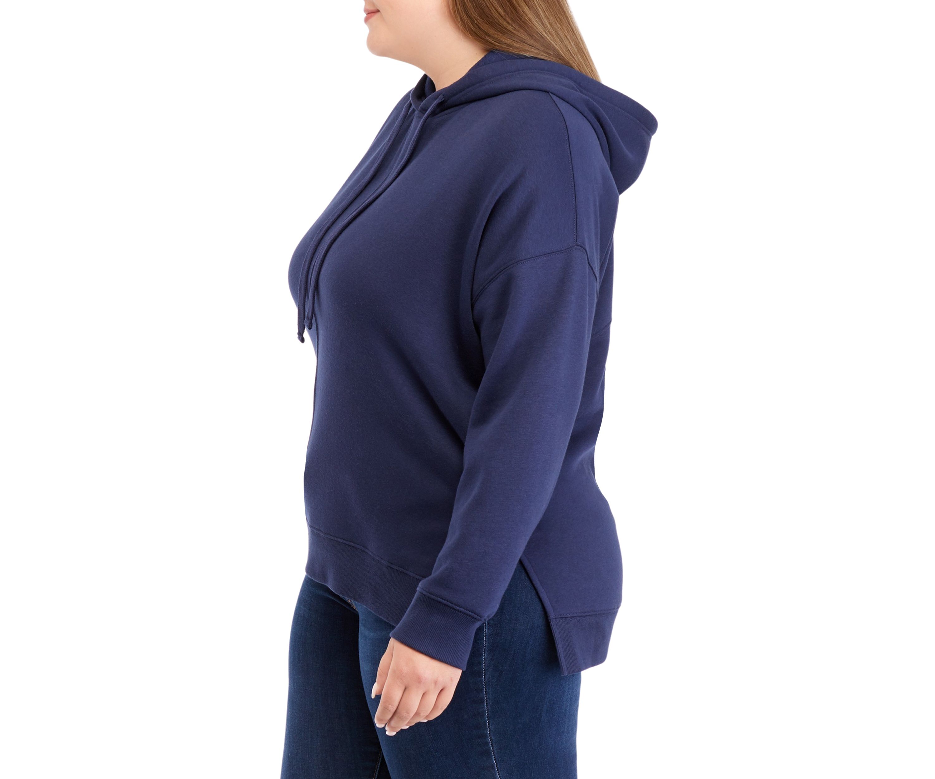 Plus Size Long Sleeve Fleece Hoodie