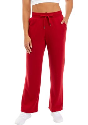 Pink Rose Juniors' Wide Leg Fleece Pants