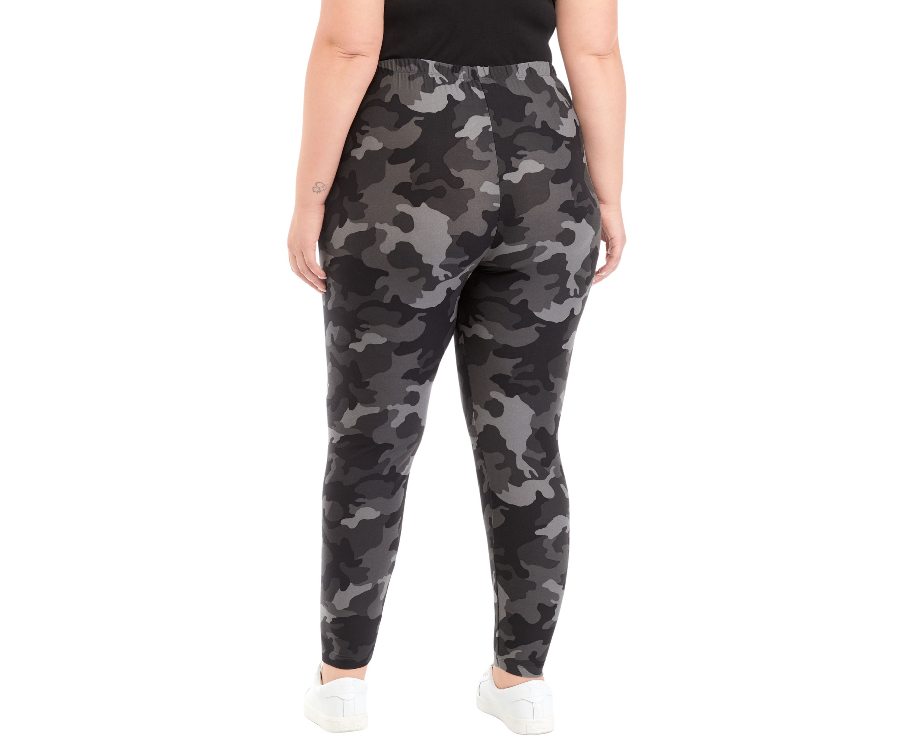 Plus Size High Rise Pocket Pull On Leggings