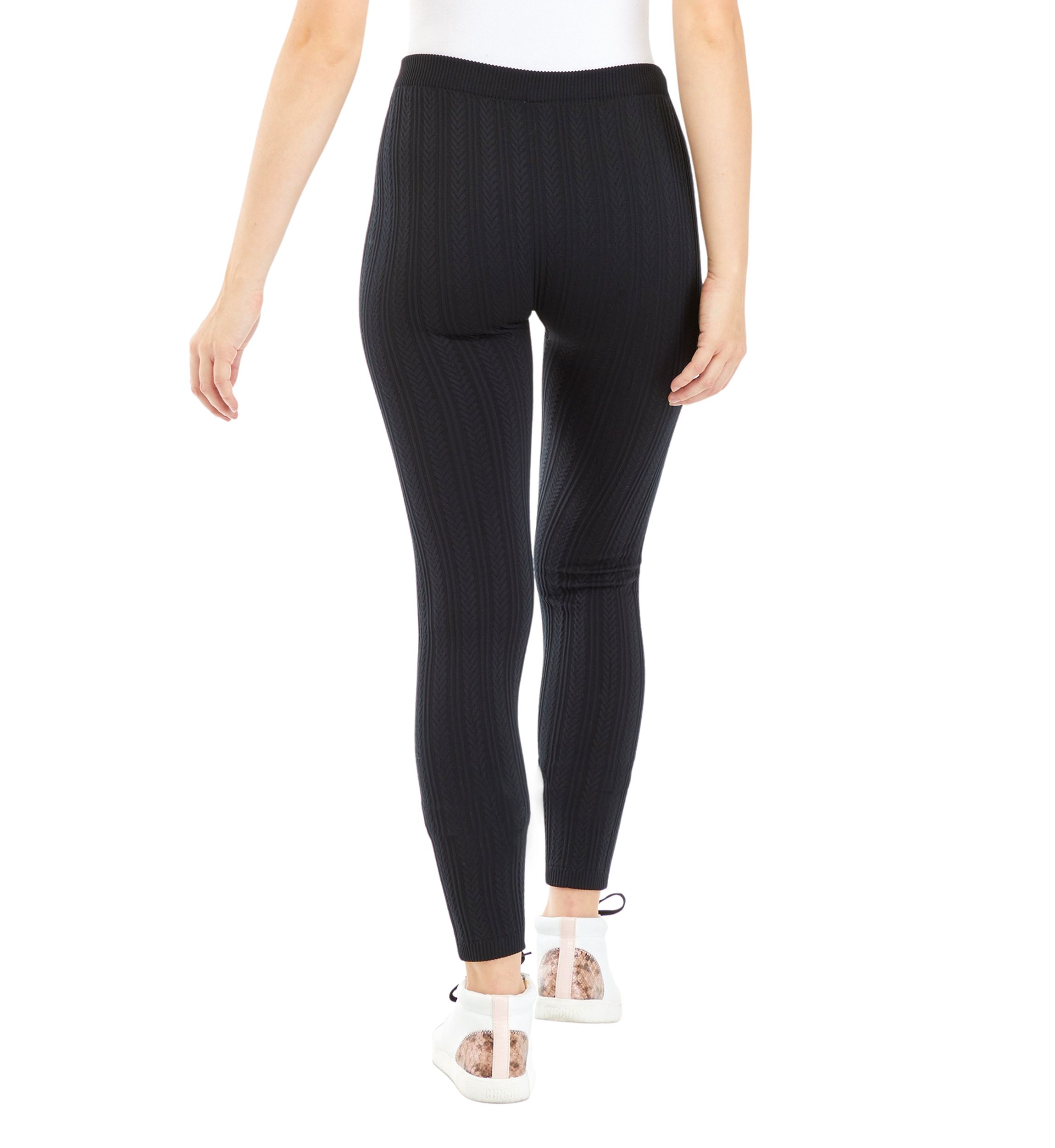 Juniors Cable Knit Fleece Leggings