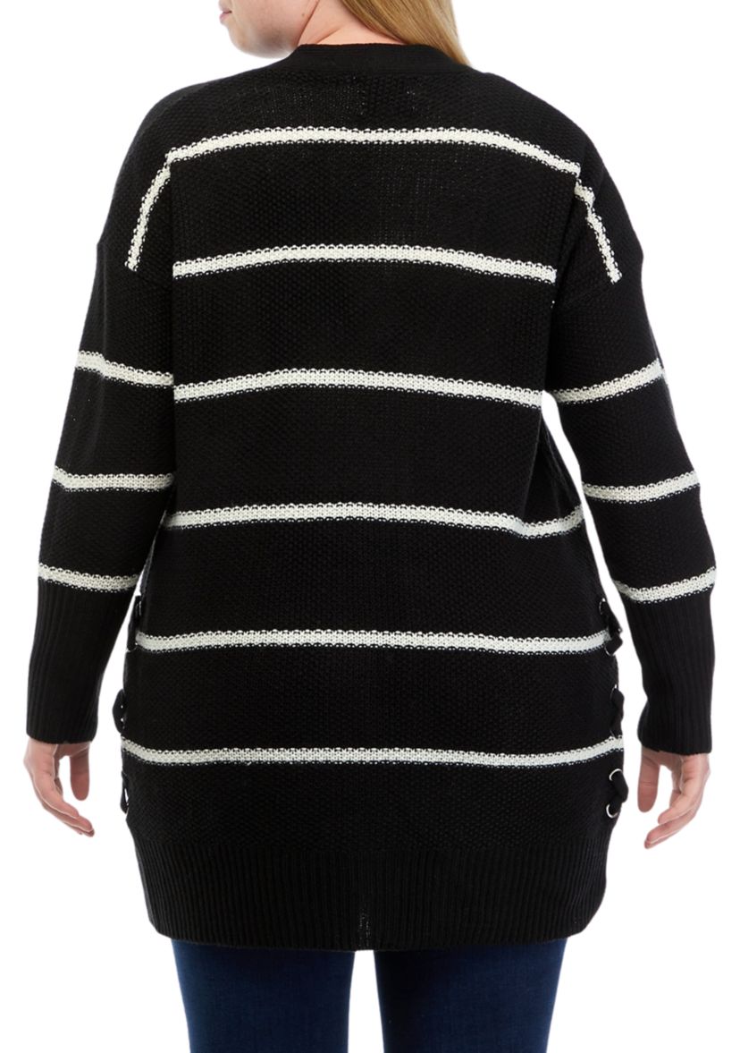 Plus Size Long Sleeve Duster Cardigan