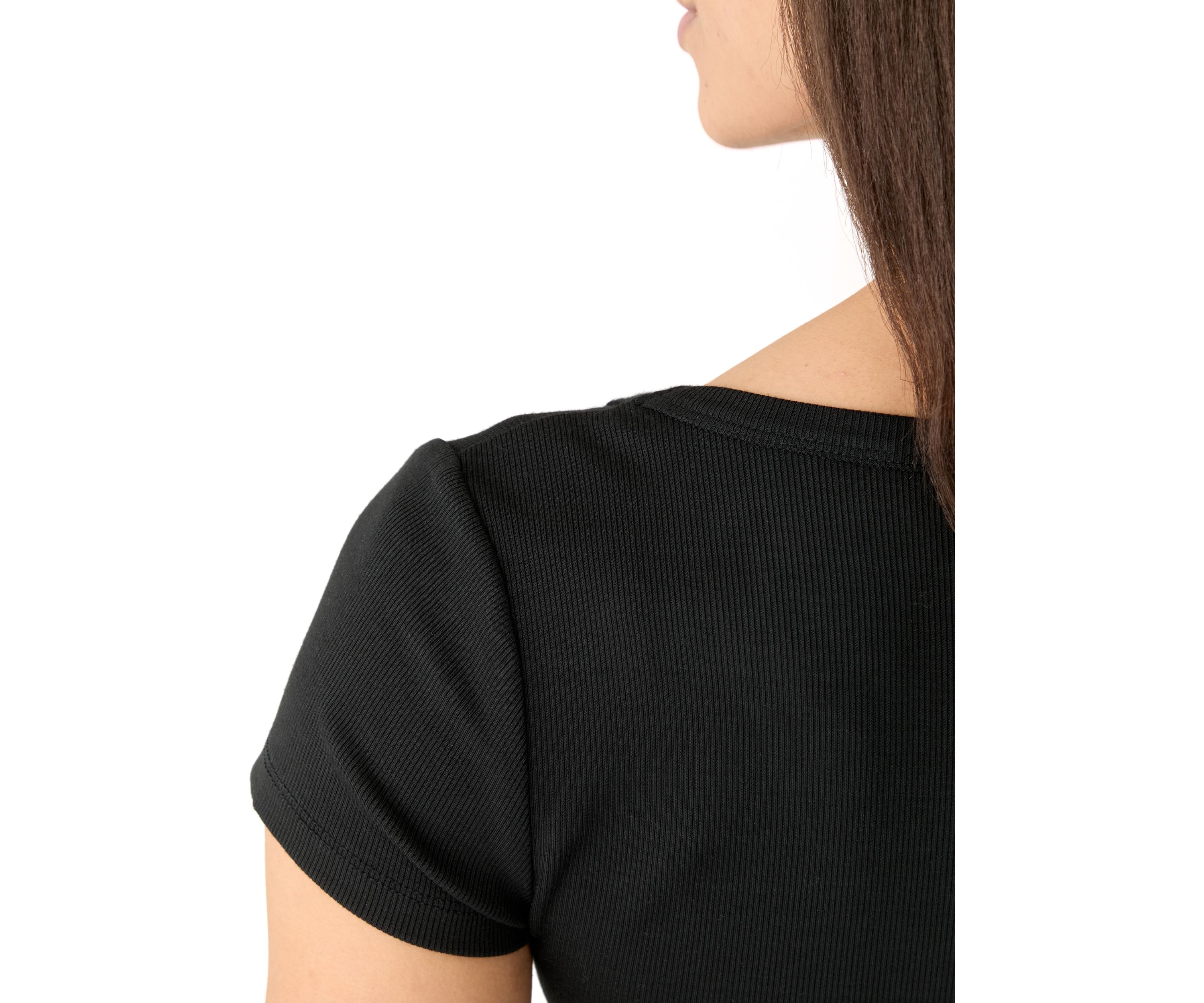 Womens Short Sleeve Scoop Neck T-Shirt 