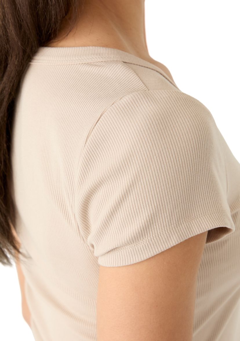 Womens Short Sleeve Scoop Neck T-Shirt 