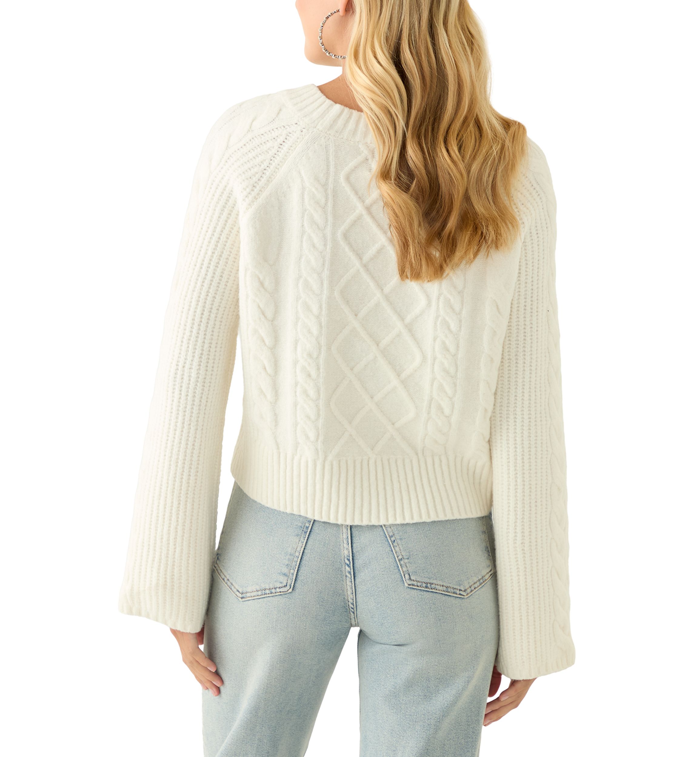 O'Neill Women's Valley Printed Sweater - Cotton Blend Open Cardigan With Fringe Hem