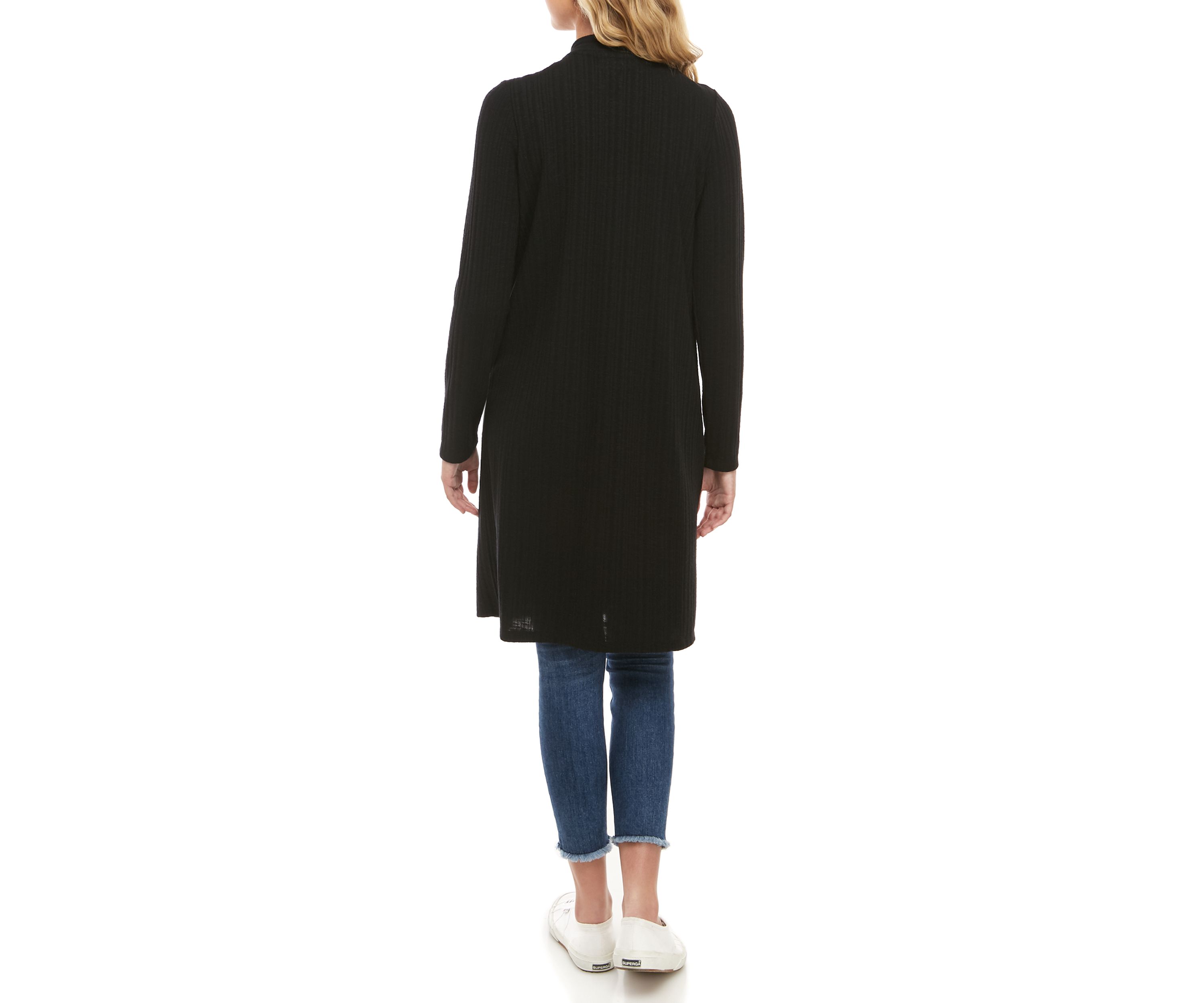 Long Sleeve Ribbed Duster