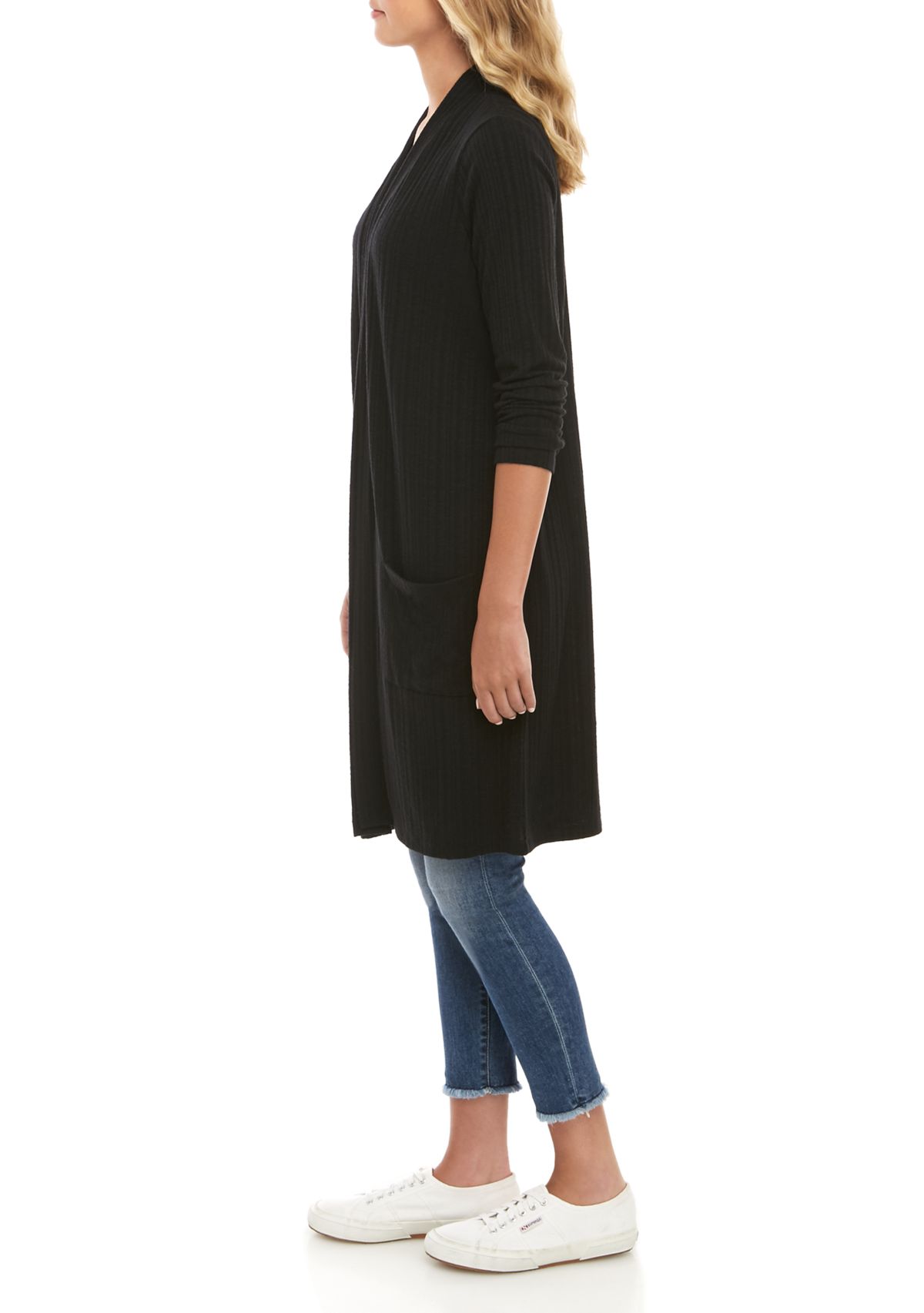 Long Sleeve Ribbed Duster