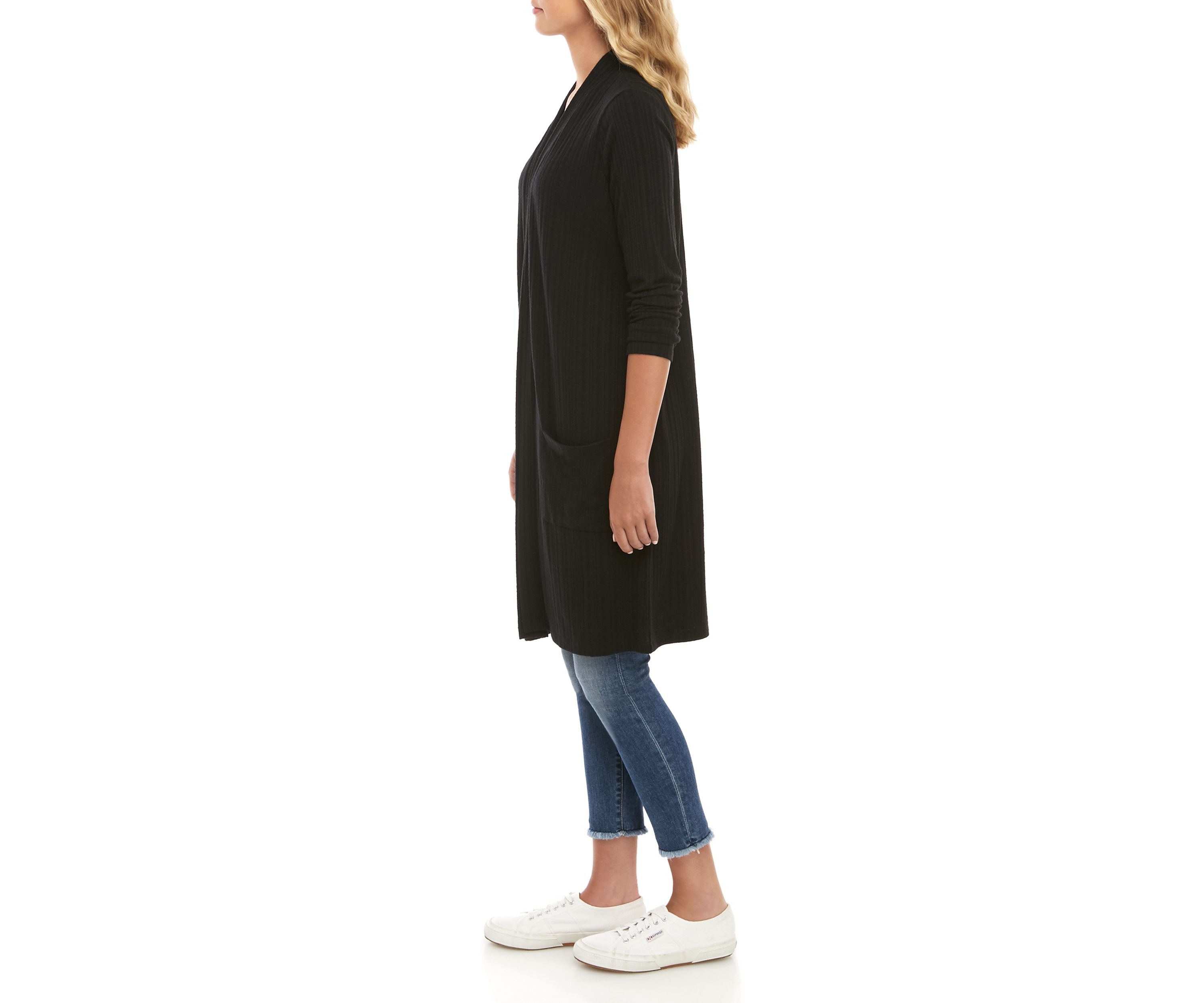 Long Sleeve Ribbed Duster