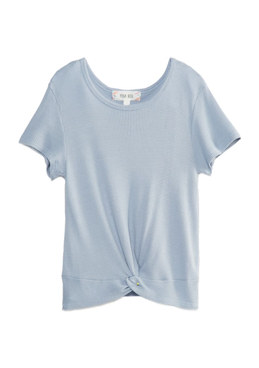 Juniors Thermal Twist Hem Top