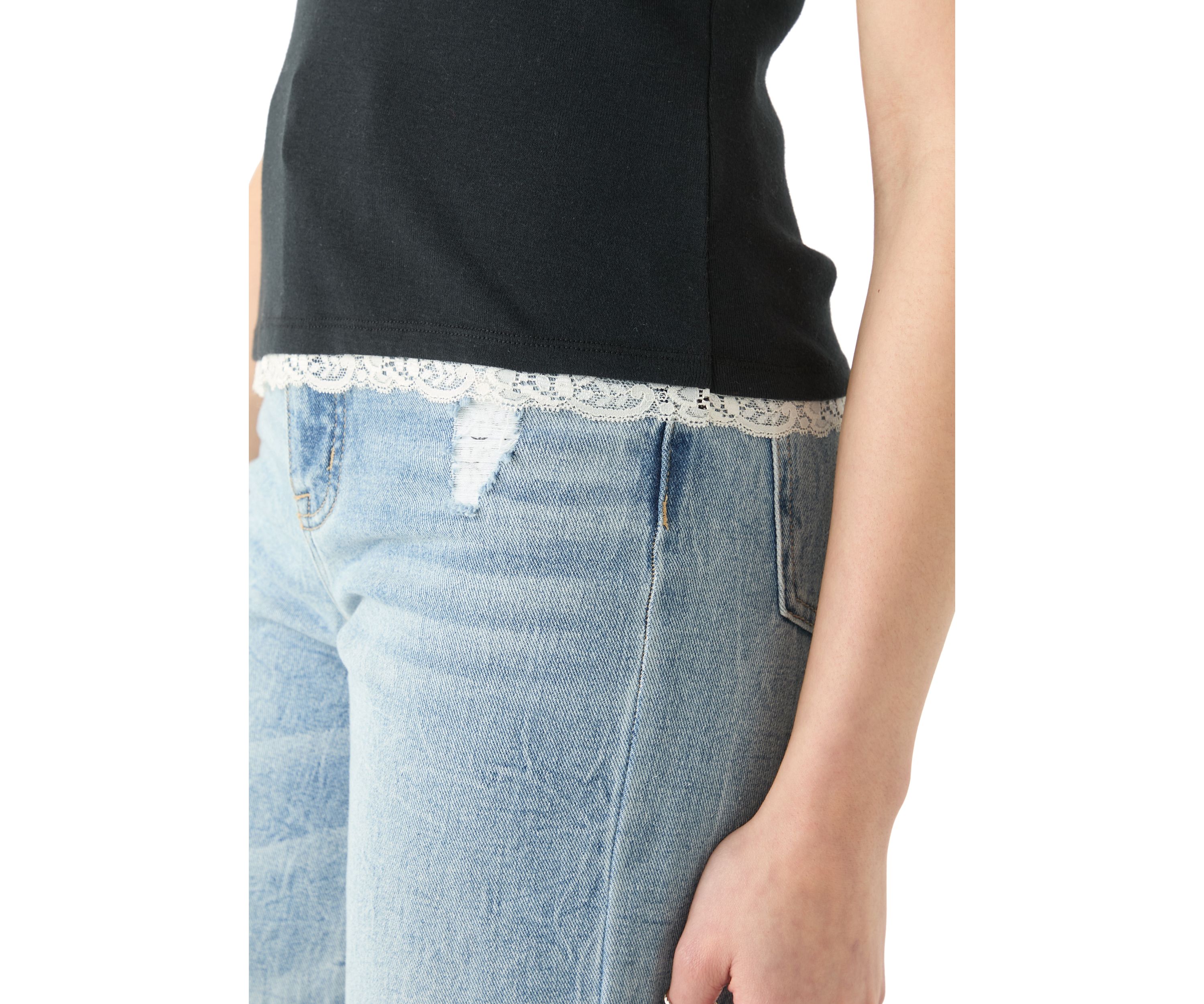 Womens Short Sleeve 1x1 Ribbed T-Shirt 