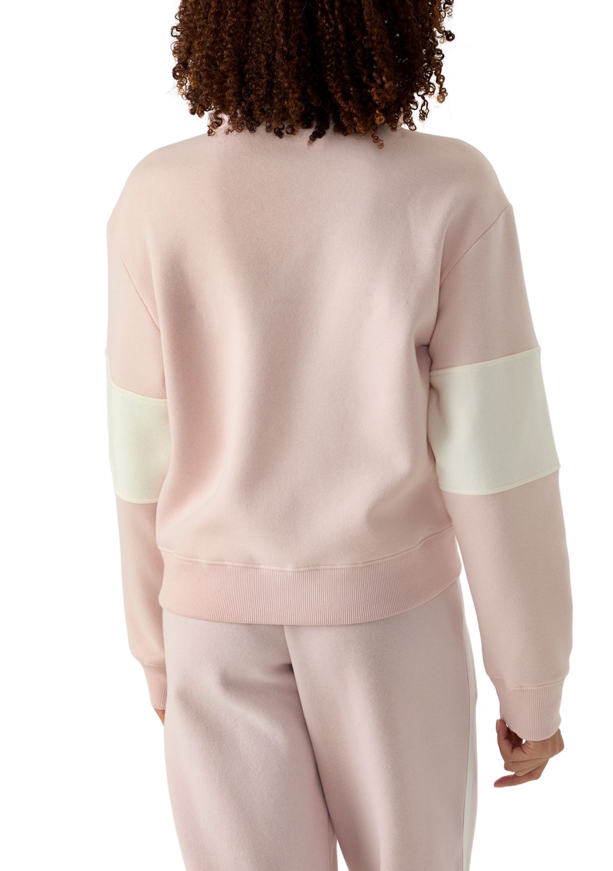 Womens Half Zip Mock Sweatshirt 