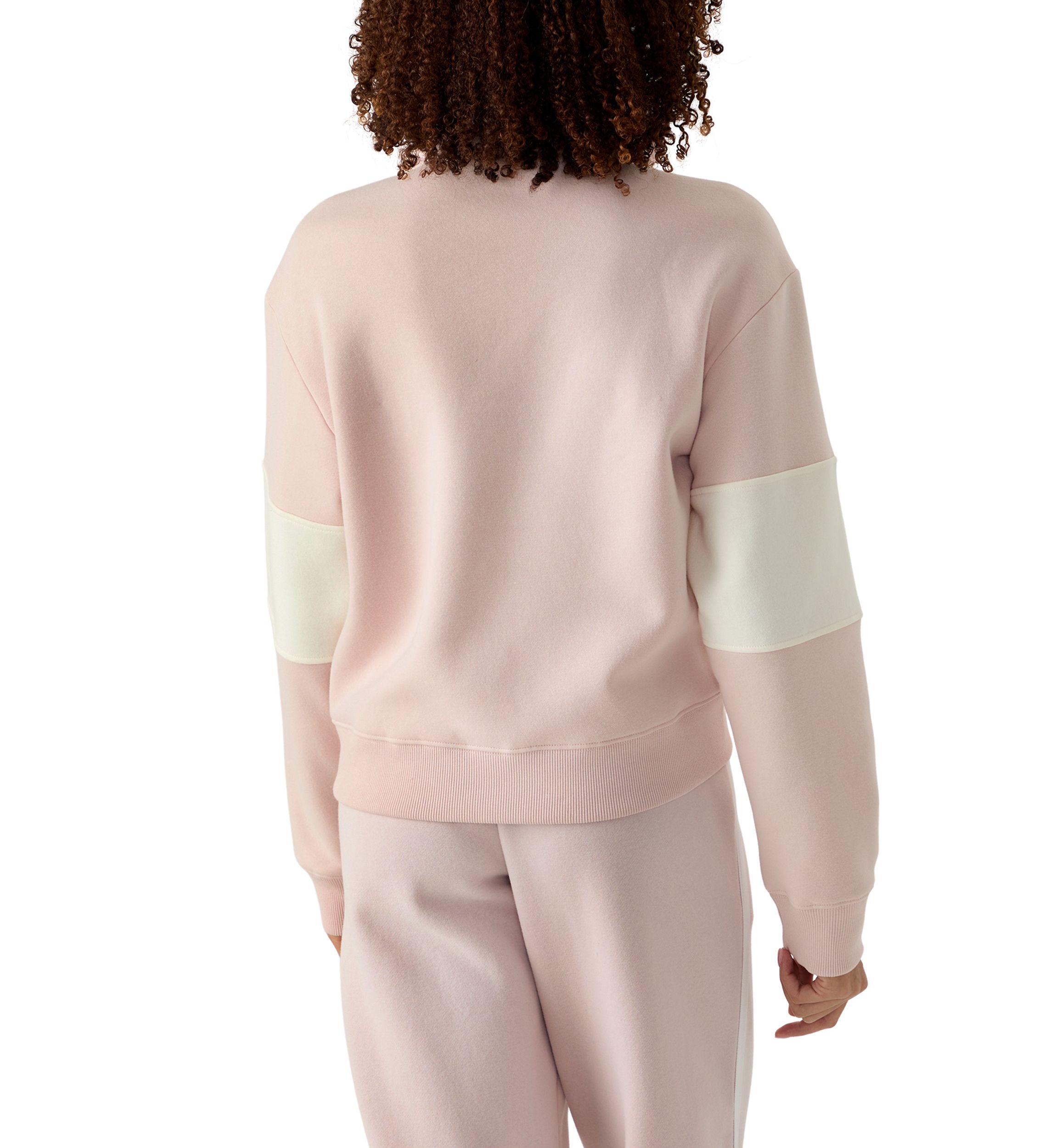 Womens Half Zip Mock Sweatshirt 