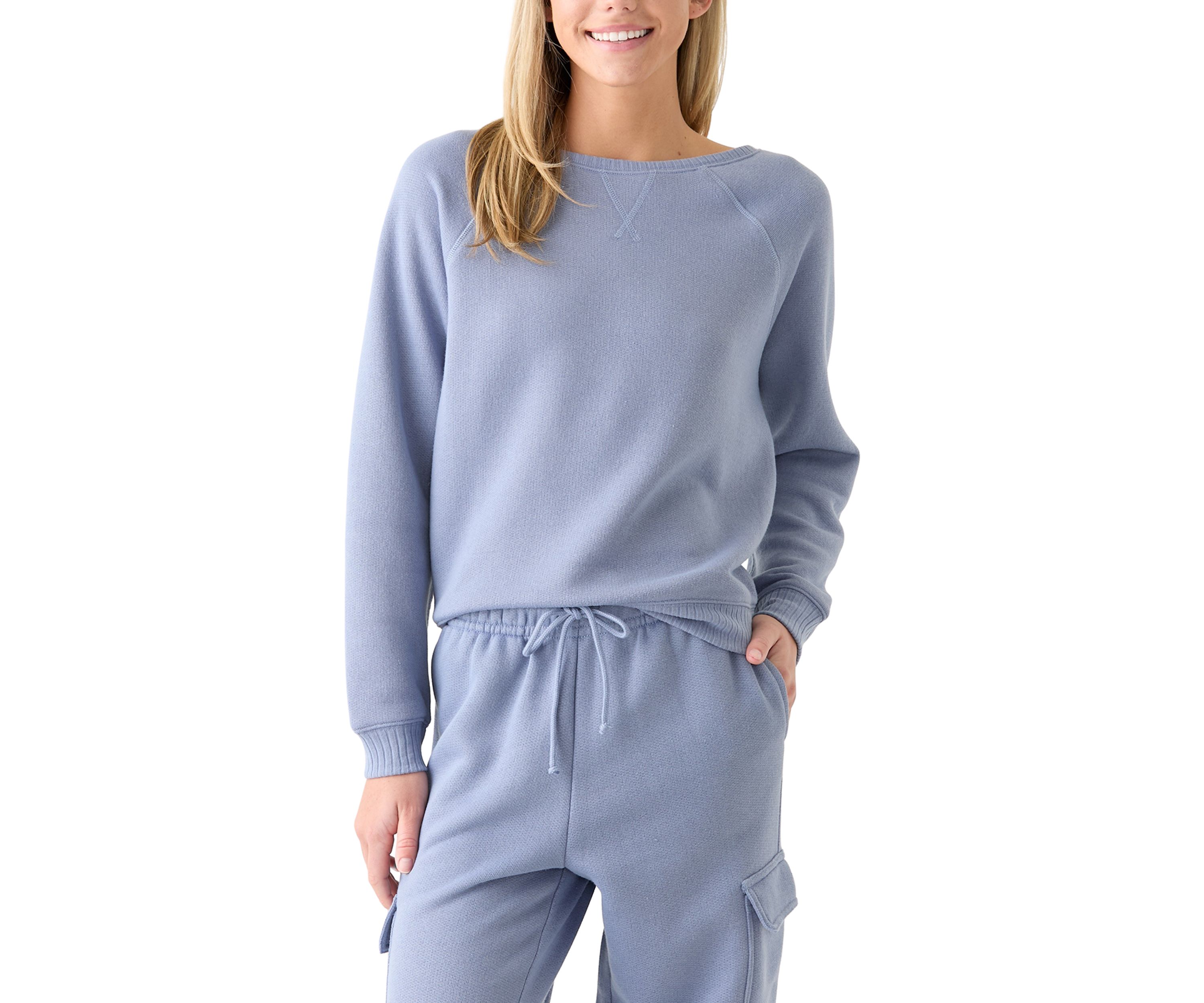 Womens Super Chill French Terry Crew Neck Sweatshirt