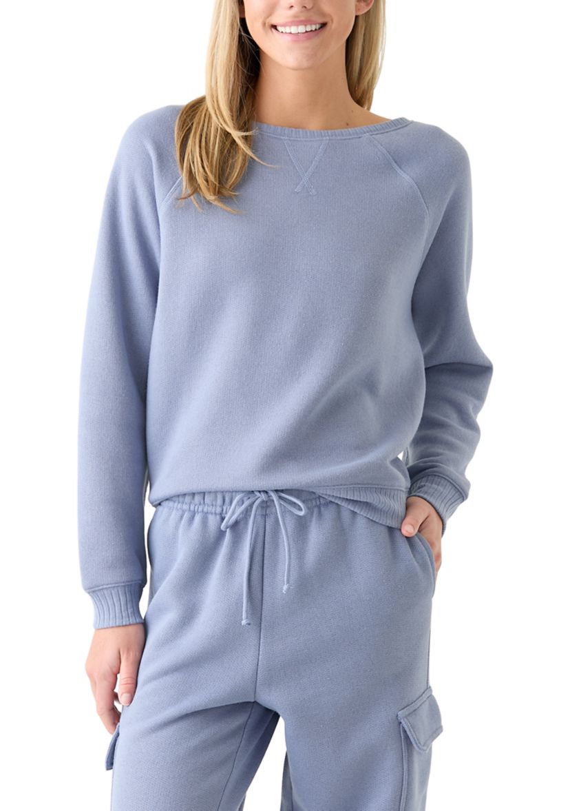 Womens Super Chill French Terry Crew Neck Sweatshirt