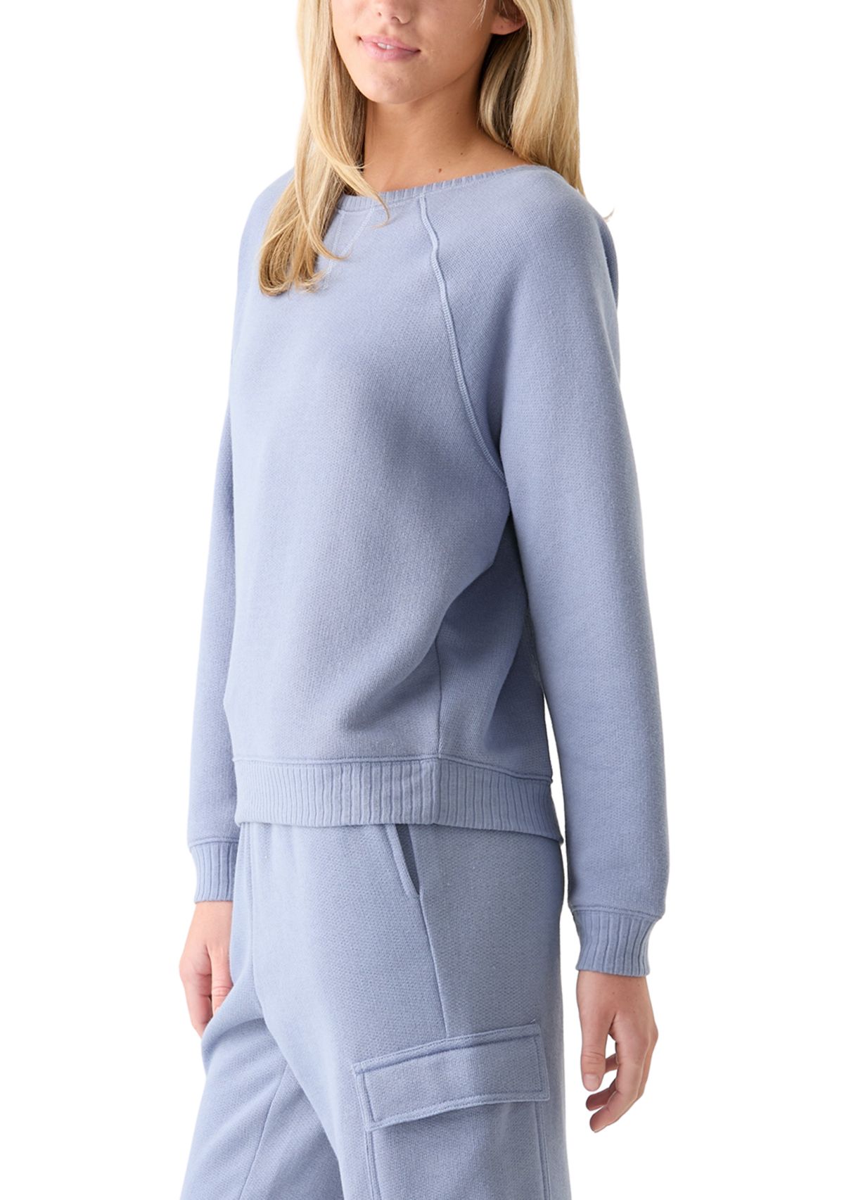 Womens Super Chill French Terry Crew Neck Sweatshirt