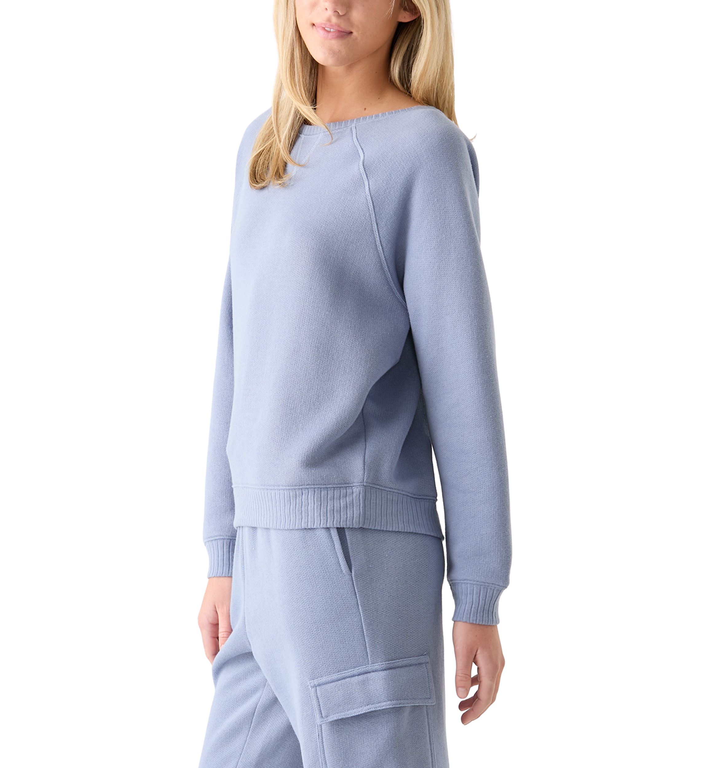 Womens Super Chill French Terry Crew Neck Sweatshirt