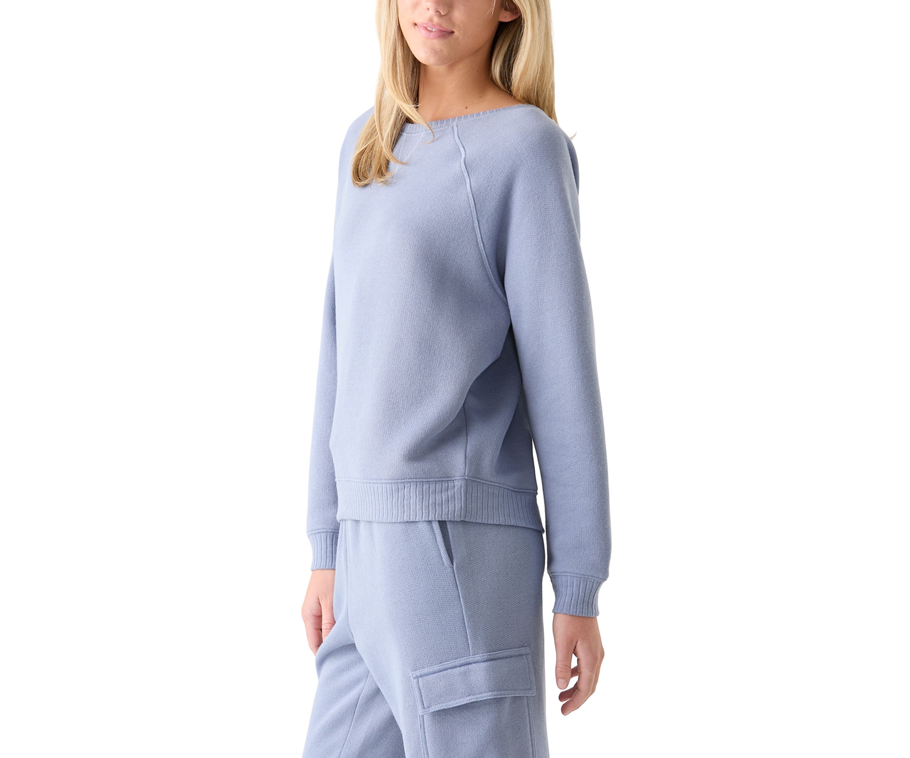 Womens Super Chill French Terry Crew Neck Sweatshirt