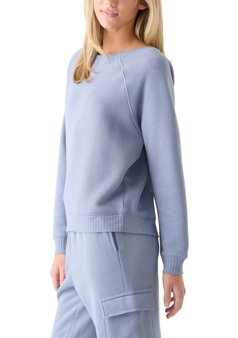 Womens Super Chill French Terry Crew Neck Sweatshirt