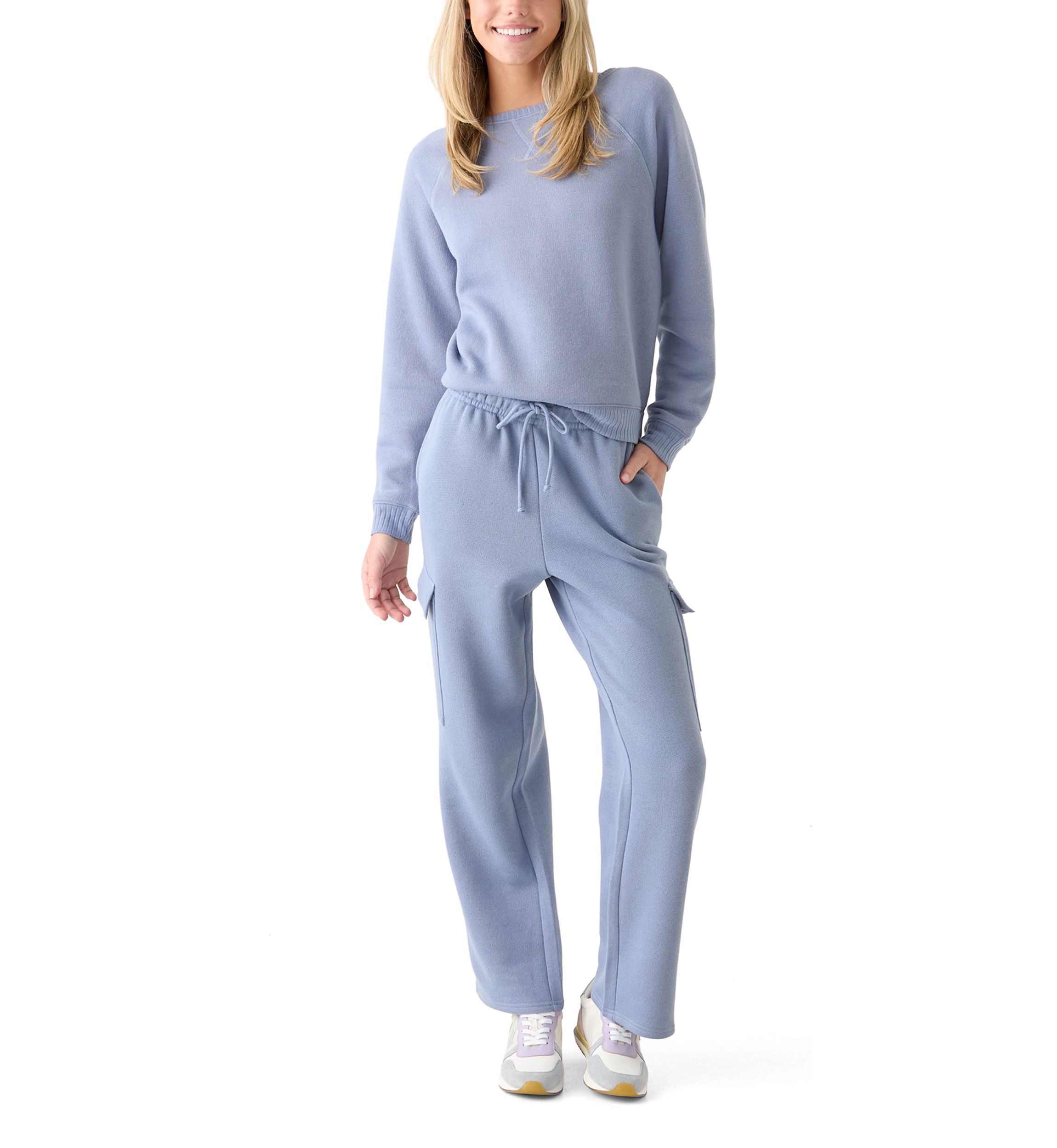 Womens Super Chill French Terry Crew Neck Sweatshirt