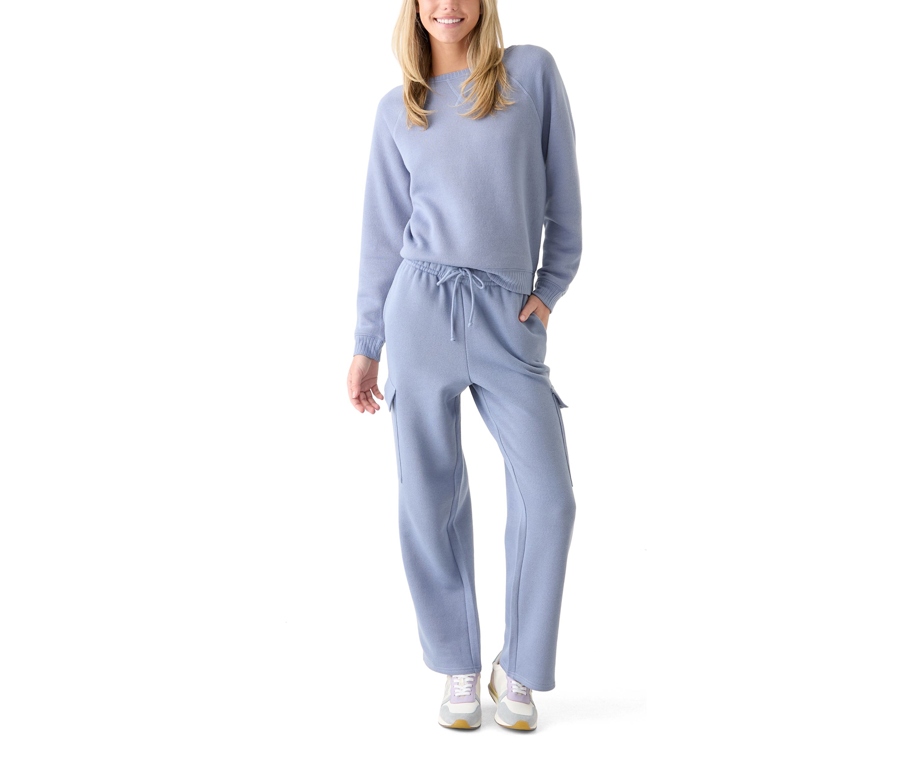 Womens Super Chill French Terry Crew Neck Sweatshirt