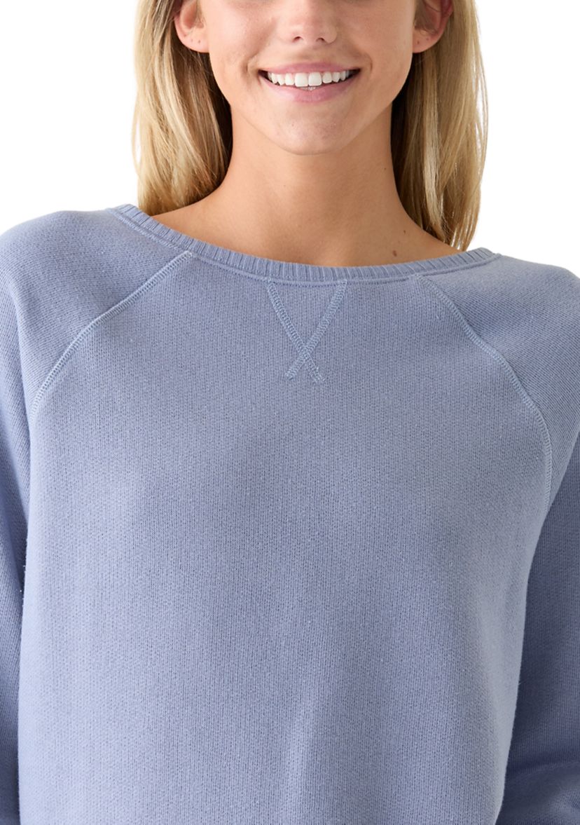 Womens Super Chill French Terry Crew Neck Sweatshirt
