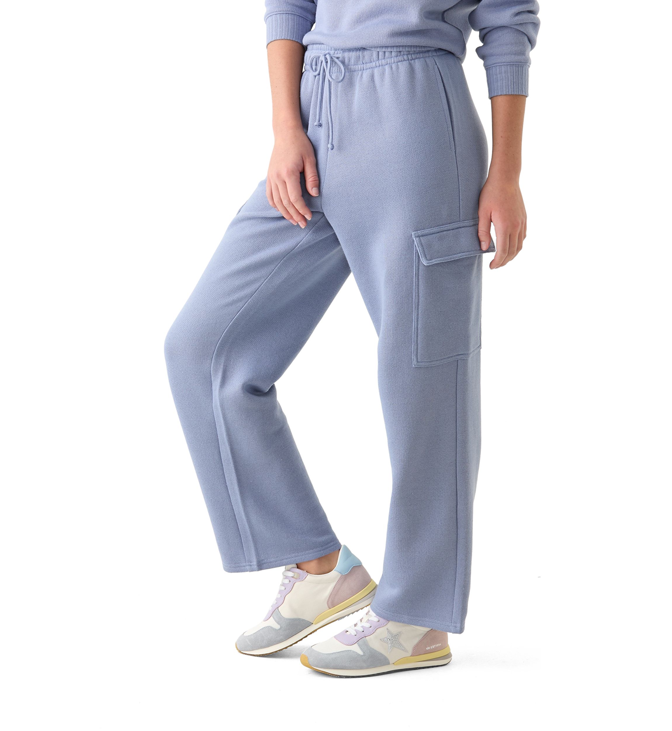 Womens Super Chill French Terry Wide Leg Pants