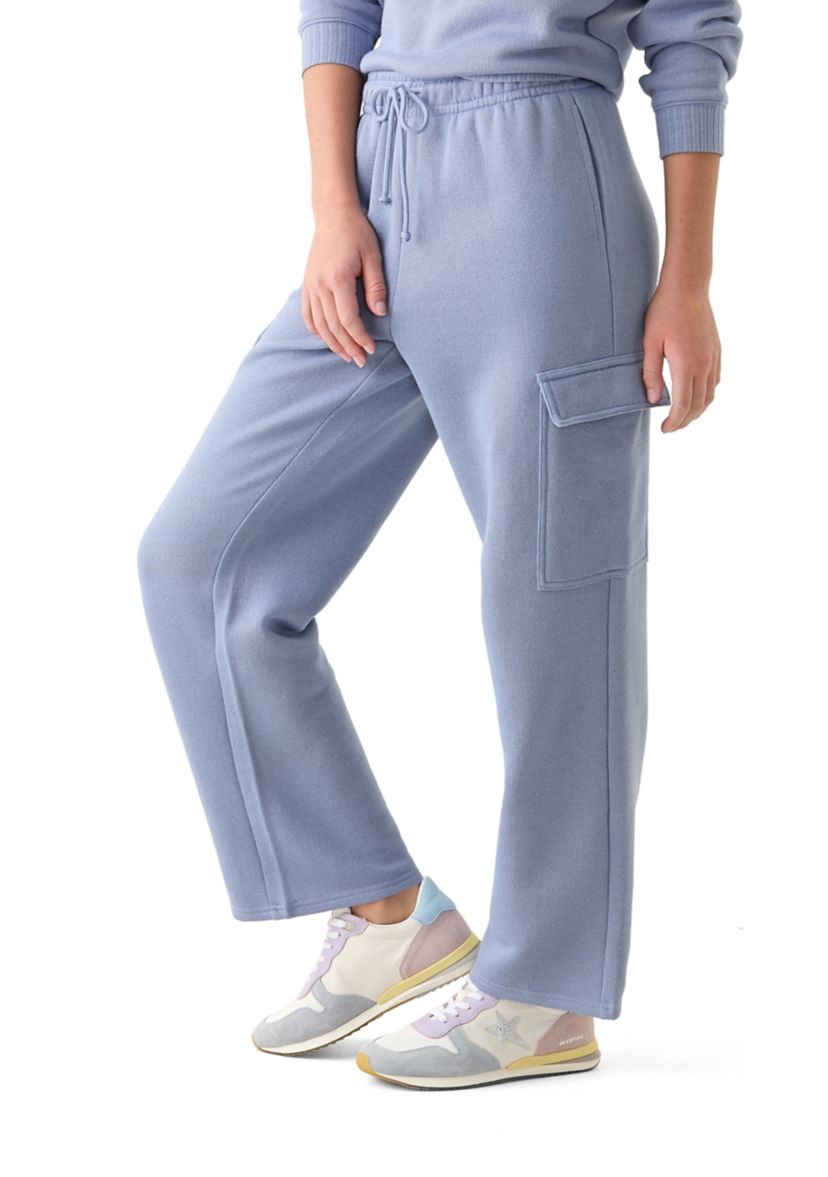 Womens Super Chill French Terry Wide Leg Pants