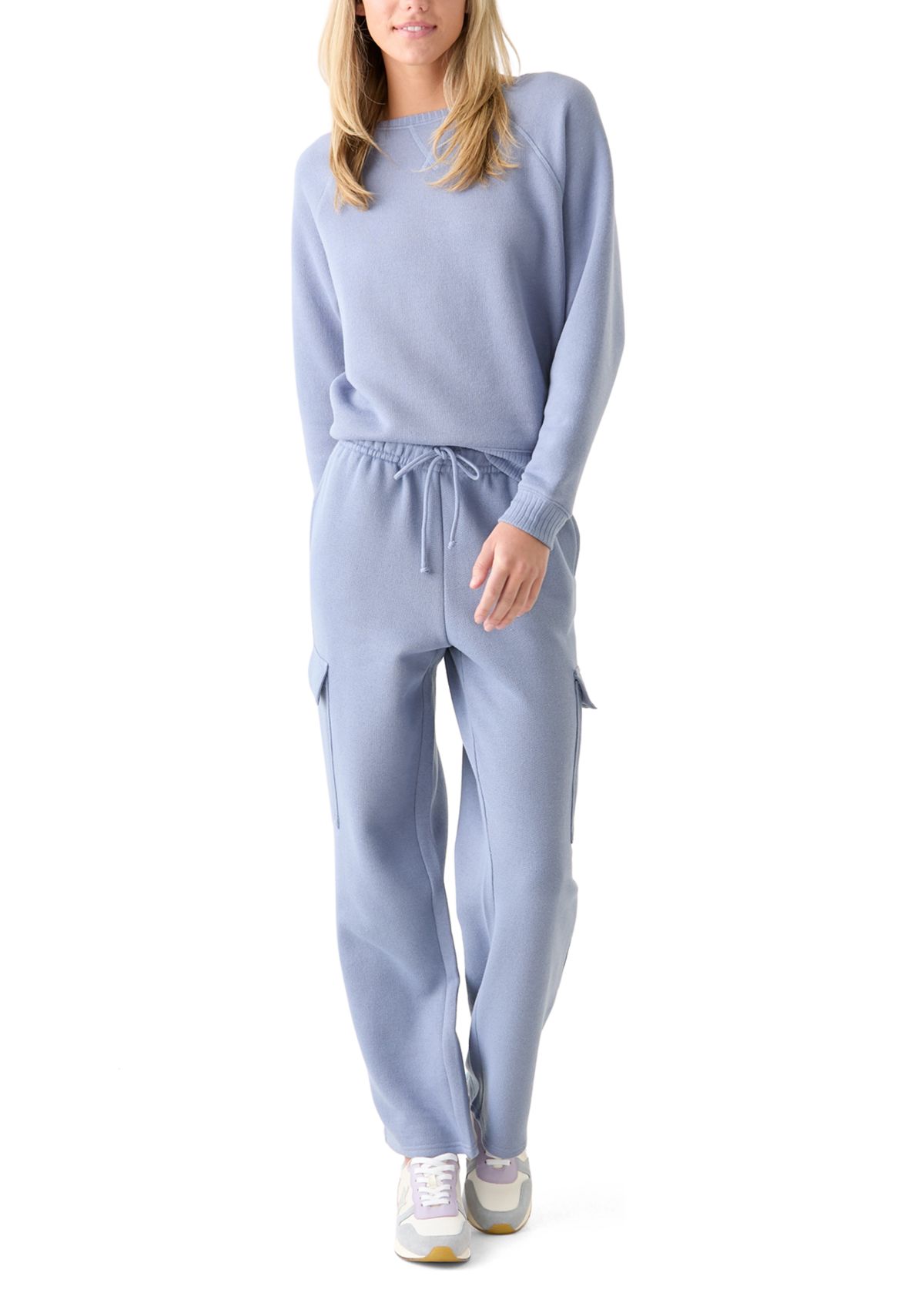 Womens Super Chill French Terry Wide Leg Pants