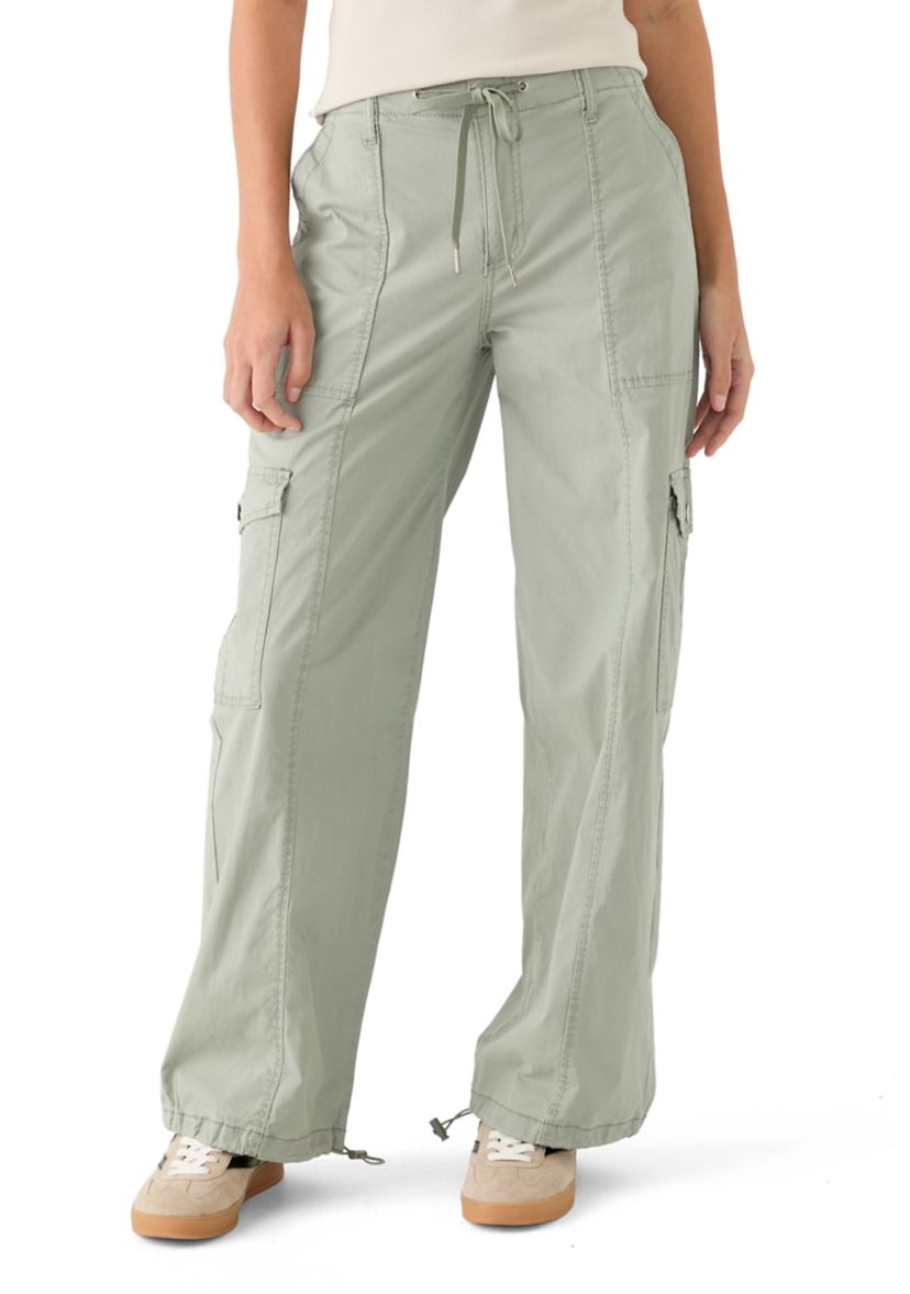 Womens Wide Leg Toggle Pants