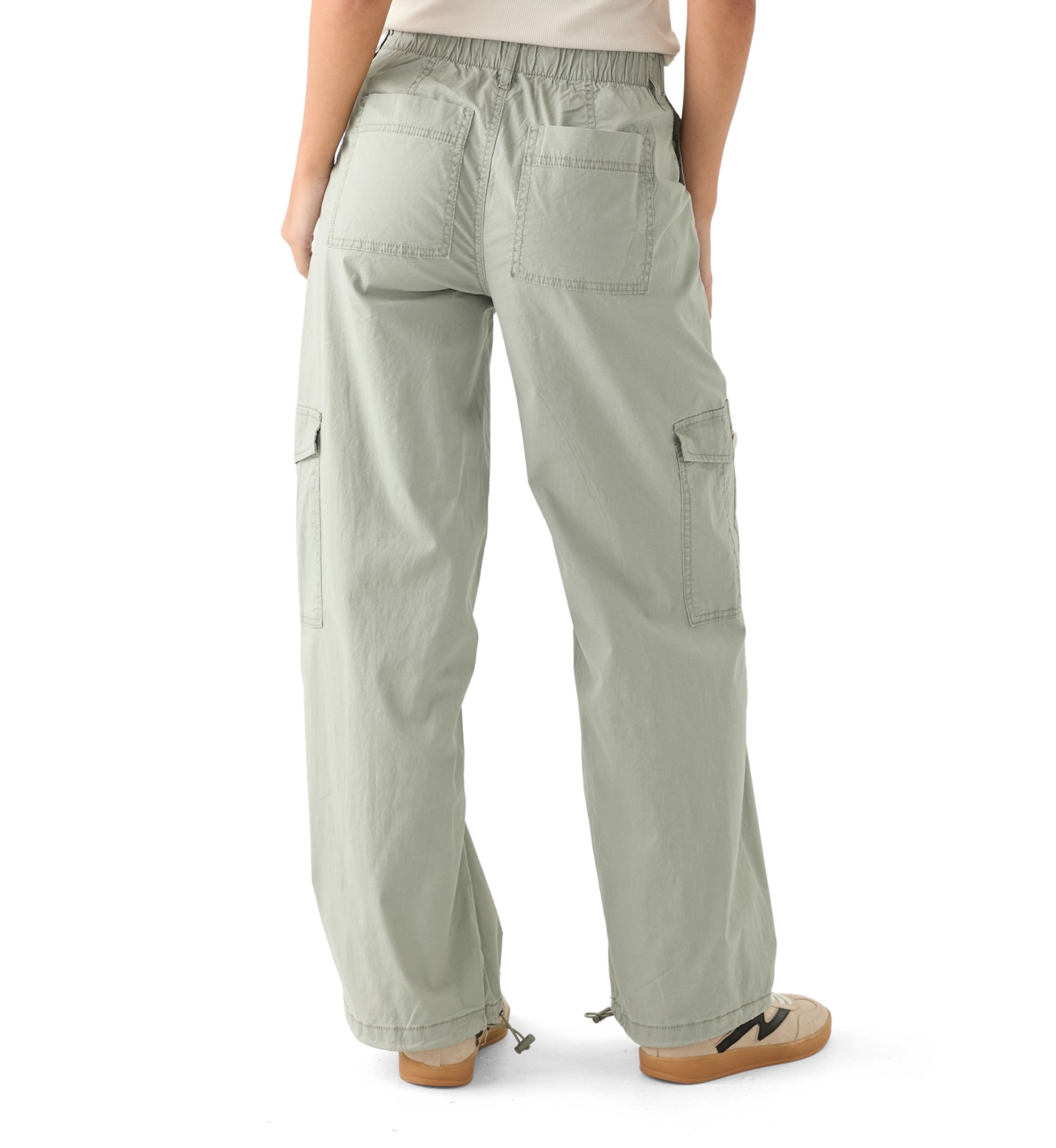 Womens Wide Leg Toggle Pants