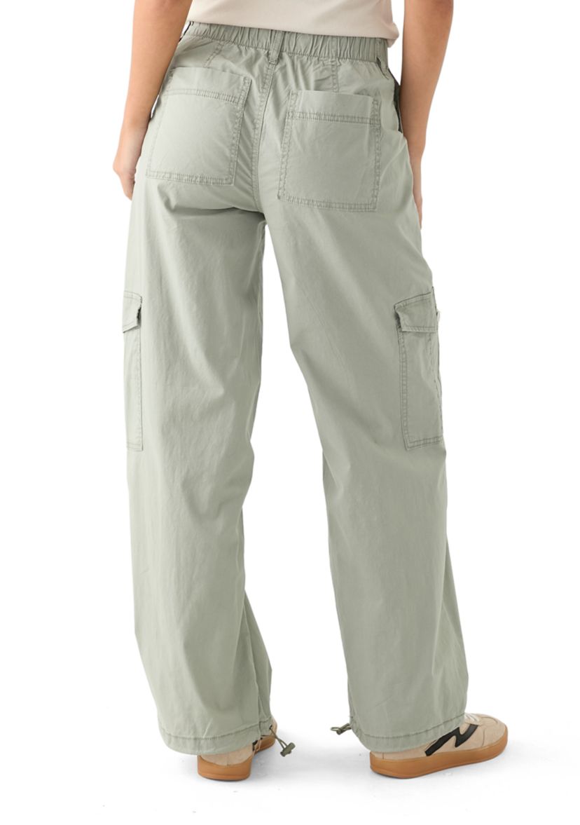 Womens Wide Leg Toggle Pants