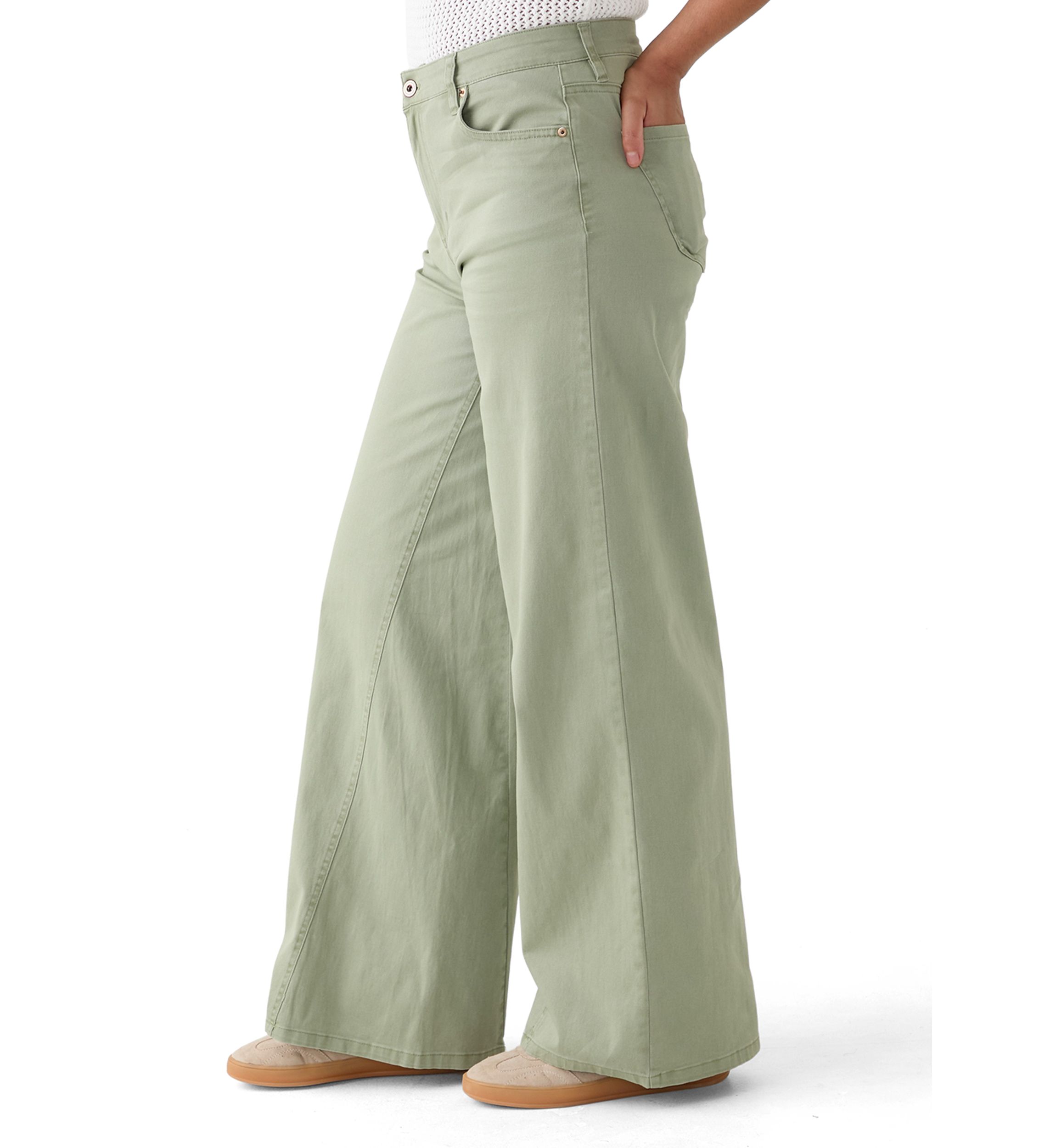 Womens Slouchy Wide Leg Pants