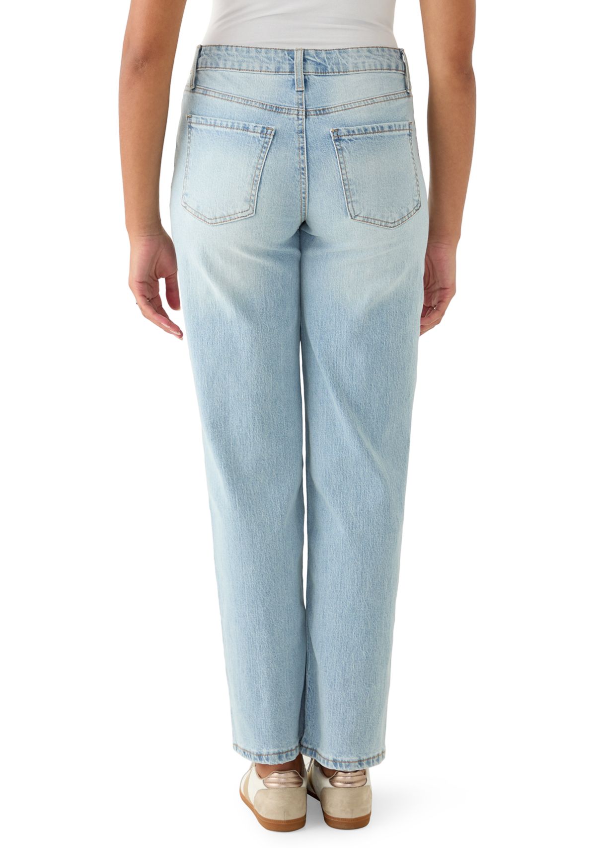 Womens Wide-Leg High Rise Jeans