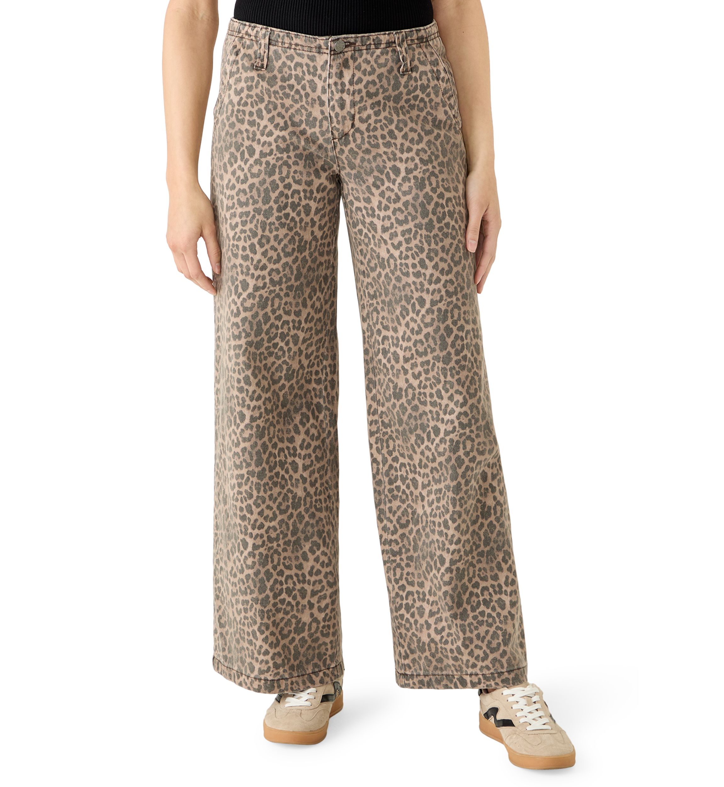 Celebrity Pink Women's Wide Leg Cheetah Pants | Belk