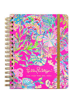 Stickers Island Hopping Toile Laminated Dividers Lilly Pulitzer Jumbo 2020-2021 Planner Weekly & Monthly Pocket Dated Aug 2020 Dec 2021 17 Month Hardcover Agenda with Notes/Address Pages 