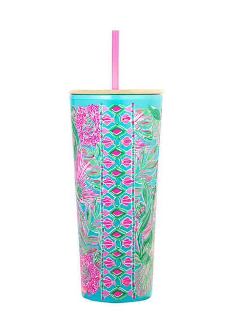 Lilly Pulitzer® Tumbler with Straw, Coming In Hot