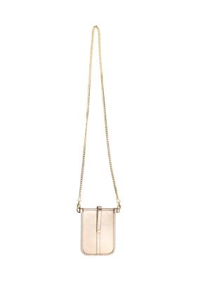 Crossbody Phone Case, Gold