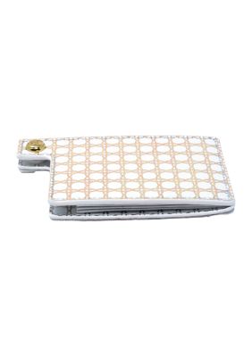 Expandable Phone Pocket, Gold Metallic Caning