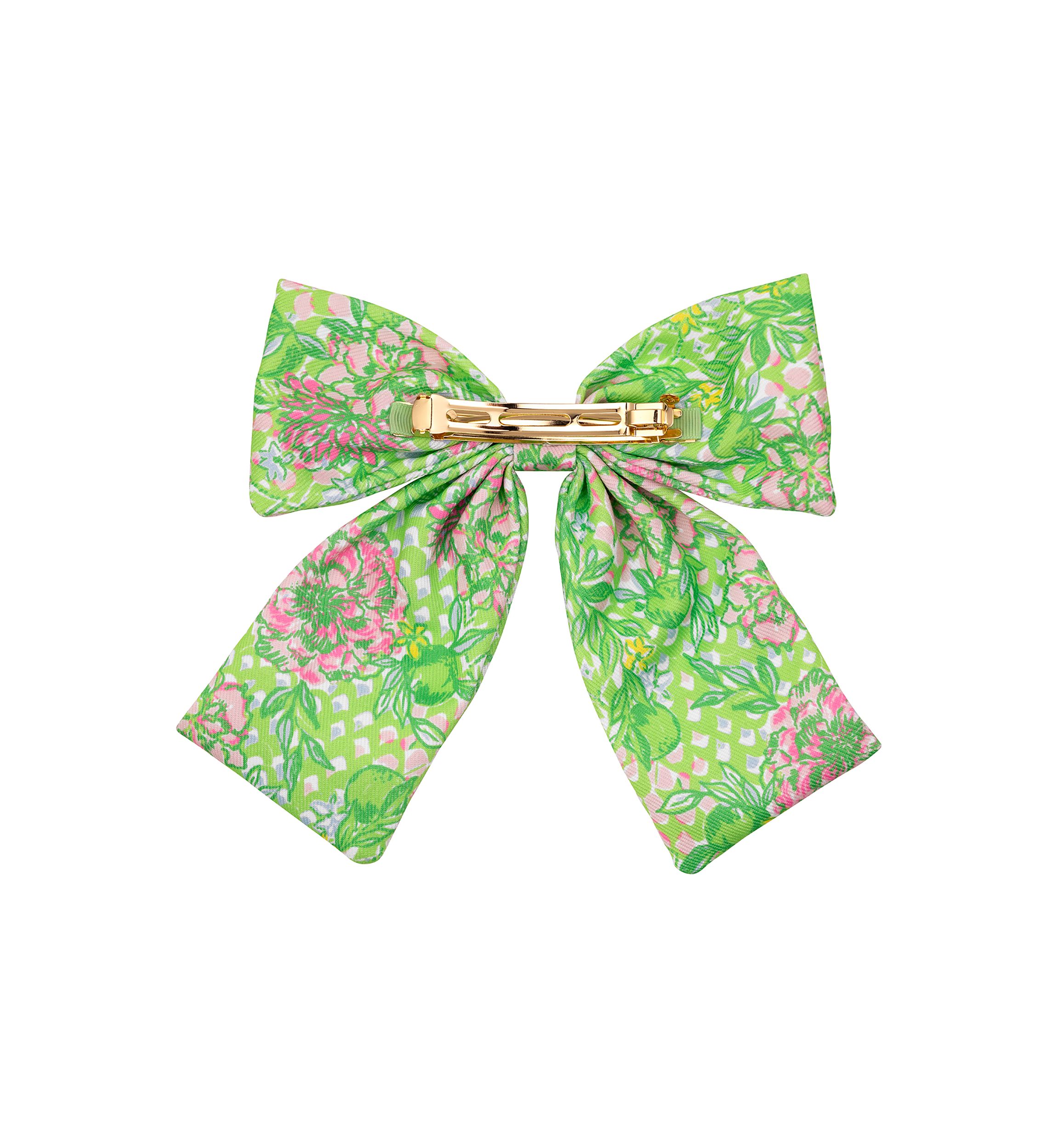 Lime Feeling Good Large Barrette Bow